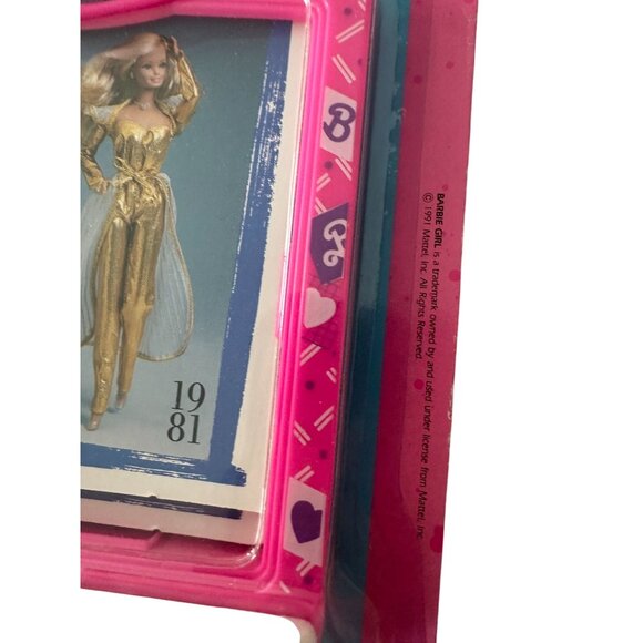MATTEL Barbie 1991 Collectible Card Holder w/ Cards NEW NIP - Picture 2 of 6